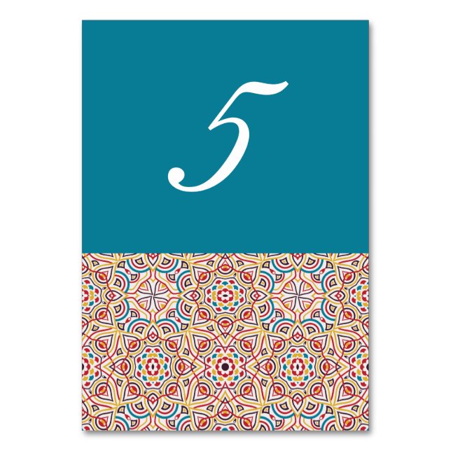 Tarjeta De Mesa Estilo geométrico parquear Boda metálico de cobre (Anverso)