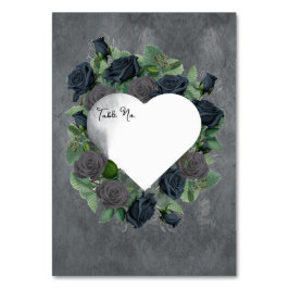 Tarjeta De Mesa Estilo gótico floral oscuro