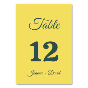 Tarjeta De Mesa Estilo minimalista Boda de fuentes caligráficas