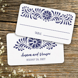 Tarjeta De Mesa Estilo talavero mexicano