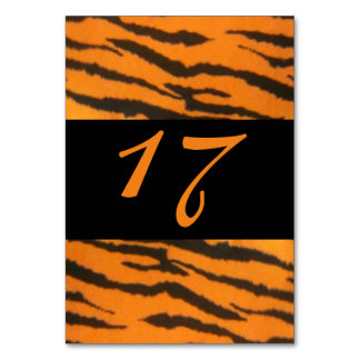 Tarjeta De Mesa Estilo Tigre
