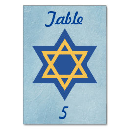 Tarjeta De Mesa Estrella de David Blue