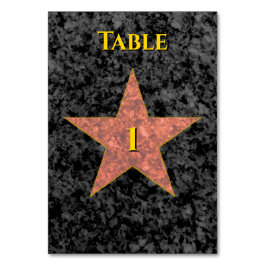 Tarjeta De Mesa Estrella de Hollywood