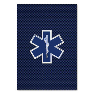 Tarjeta De Mesa Estrella de la vida Servicios médicos de emergenci