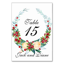 Tarjeta De Mesa Estrellas acuáticas de Rosa y de Berry