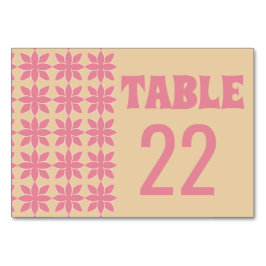 Tarjeta De Mesa Estropía retro groovy 70 de tipografía audaz meloc