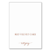 Etiqueta de comida con sabor Boda Buffet Terracota