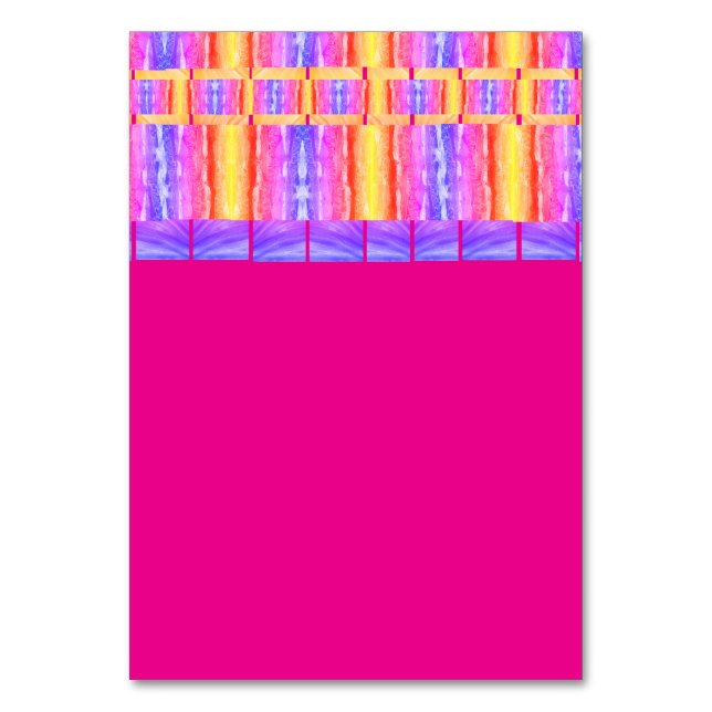 Tarjeta De Mesa etiqueta de tabla (Anverso)