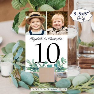 Tarjeta De Mesa Eucalyptus 2 Boda fotográfico Número de tabla Rótu