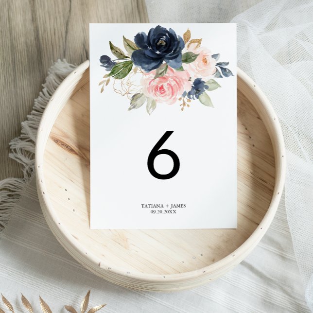 Tarjeta De Mesa Exquisito Boda floral de otoño (Subido por el creador)