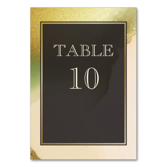 Tarjeta De Mesa Fab Chartreuse 🤵 Boda de presupuesto audaz y eleg (Anverso)
