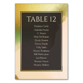 Tarjeta De Mesa Fab Chartreuse 🤵 Boda de presupuesto audaz y eleg