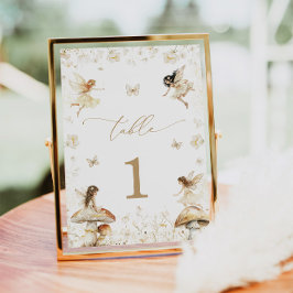 Tarjeta De Mesa Fairy Birthday Boho