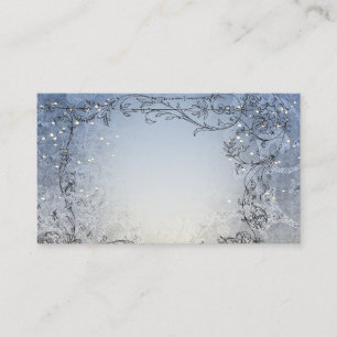 Tarjeta De Mesa Fairy Lights Whimsy Blue Place Cards