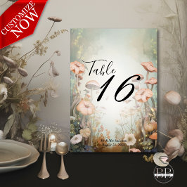 Tarjeta De Mesa Fairy Tale Woodland Fairycore Romance