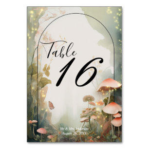 Tarjeta De Mesa Fairy Tale Woodland Fairycore Romance