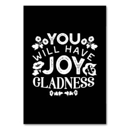 Tarjeta De Mesa Faith and Happiness – Joy and Gladness Quotes