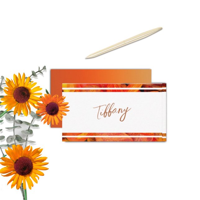 Tarjeta De Mesa Fall Foliage Secret Gardens Place Card (Subido por el creador)