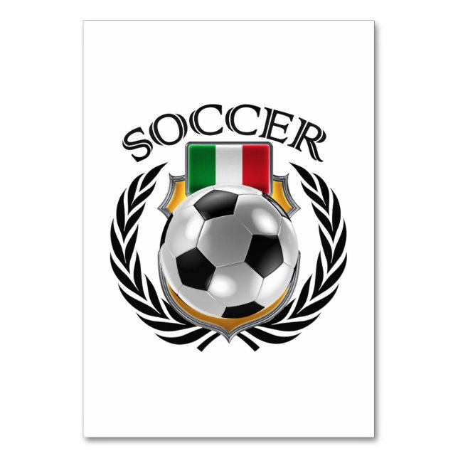 Tarjeta De Mesa Fan Gear de Italia 2016 (Reverso)