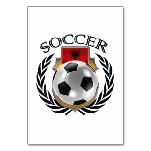 Tarjeta De Mesa Fanático Albania Soccer 2016