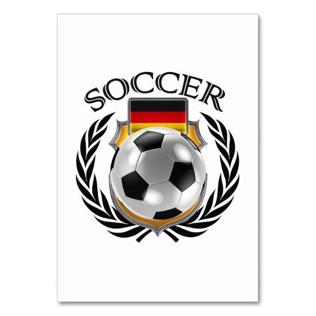 Tarjeta De Mesa Fanático Alemania 2016 (Reverso)