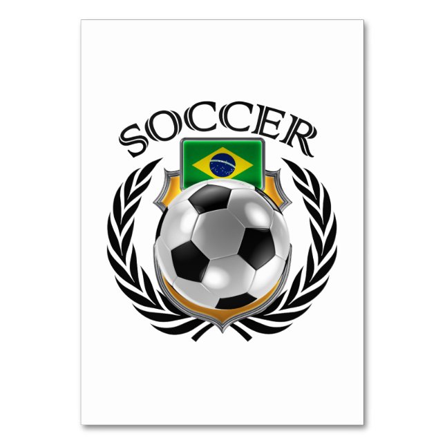 Tarjeta De Mesa Fanático Brasil 2016 (Reverso)