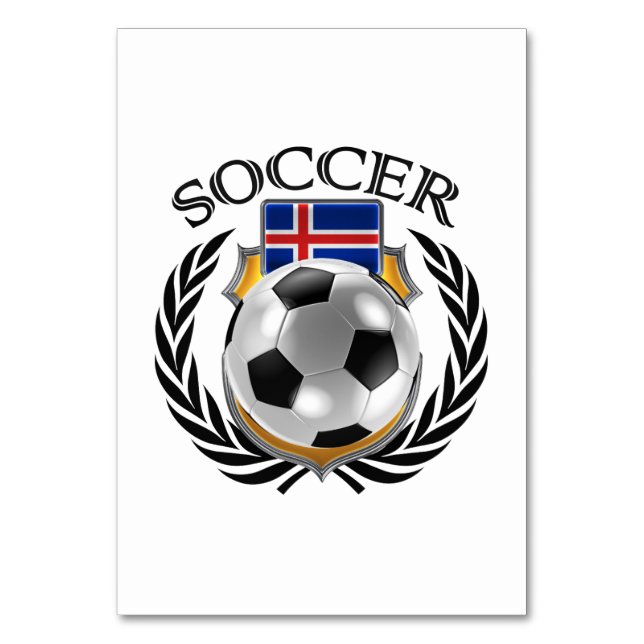 Tarjeta De Mesa Fanático de Islandia 2016 (Reverso)