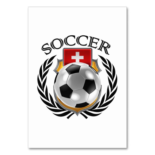 Tarjeta De Mesa Fanático Suiza 2016 (Reverso)