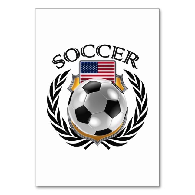Tarjeta De Mesa Fanático USA Soccer 2016 (Reverso)