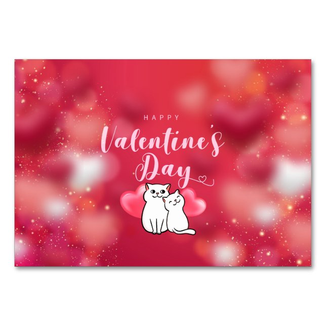 Tarjeta De Mesa Feliz Día de San Valentín (Anverso)