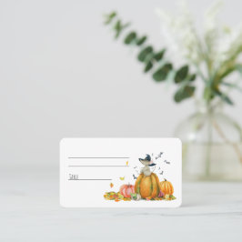 Tarjeta De Mesa Feliz Halloween Lindos Ratones de Dibujos Animados
