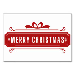 Tarjeta De Mesa Feliz Navidad