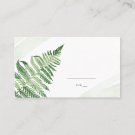 Tarjeta De Mesa Fern verde minimalista