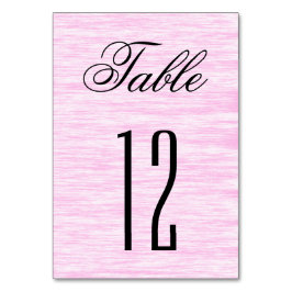 Tarjeta De Mesa Fibra rosa