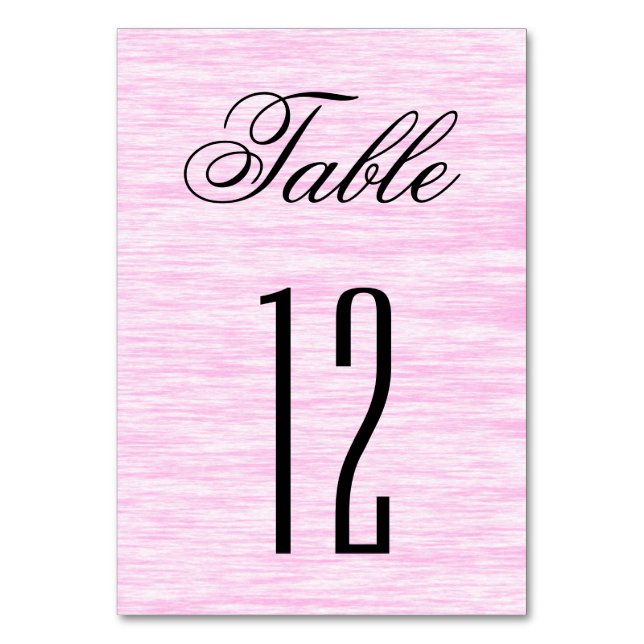 Tarjeta De Mesa Fibra rosa (Anverso)