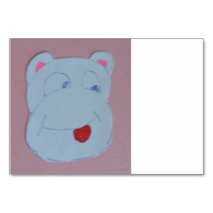 Tarjeta De Mesa Ficha Claire horizontal de 3,5" x 5"