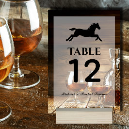 Tarjeta De Mesa Fiesta de Carreras de caballos Rustic Bourbon Derb