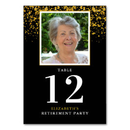 Tarjeta De Mesa Fiesta de la Celebración de Jubilación Purpurina d