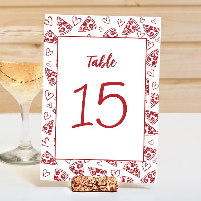 Tarjeta De Mesa Fiesta de pizza más entrega especial italiana (Subido por el creador)