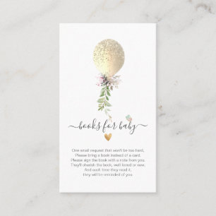 Tarjeta De Mesa Finales de globo Purpurina de oro de solicitud de 