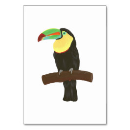 Tarjeta De Mesa Flashcard de lectura de aves tropicales para adult