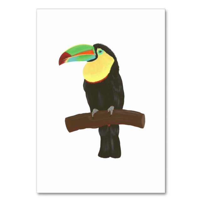 Tarjeta De Mesa Flashcard de lectura de aves tropicales para adult (Anverso)