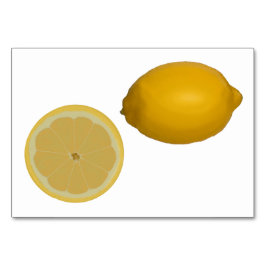 Tarjeta De Mesa Flashcards de lectura de limón para adultos