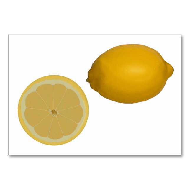 Tarjeta De Mesa Flashcards de lectura de limón para adultos (Anverso)