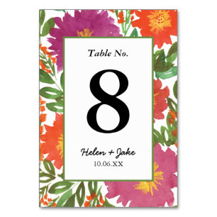 Tarjeta De Mesa Flor acuática