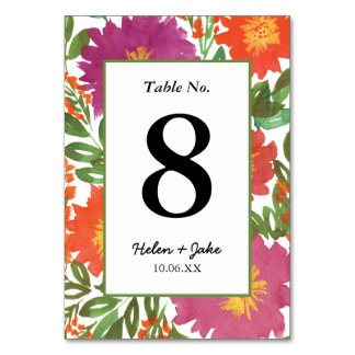 Tarjeta De Mesa Flor acuática