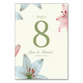 Tarjeta De Mesa Flor de Azure