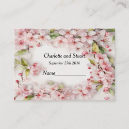 Tarjeta De Mesa Flor de cerezo