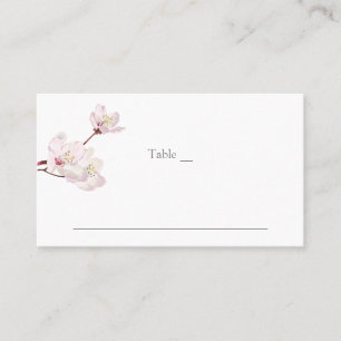 Tarjeta De Mesa Flor de cerezo rosa Sakura tradicional japonesa