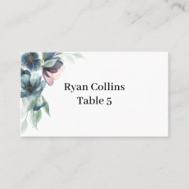 Tarjeta De Mesa Flor de color de agua Place Cards